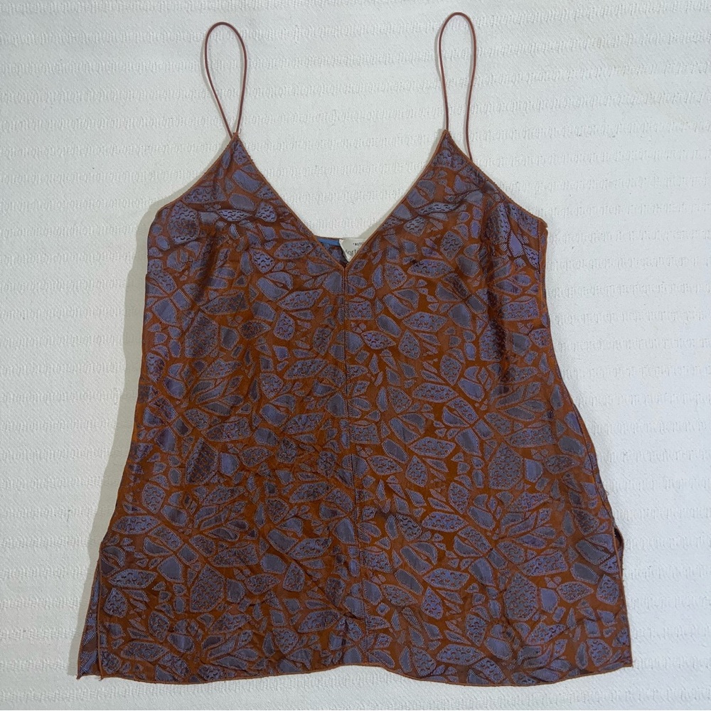 Forte_Forte Italy Abstract Tank Top Small Designer Luxury Contemporary Boho - Picture 2 of 7